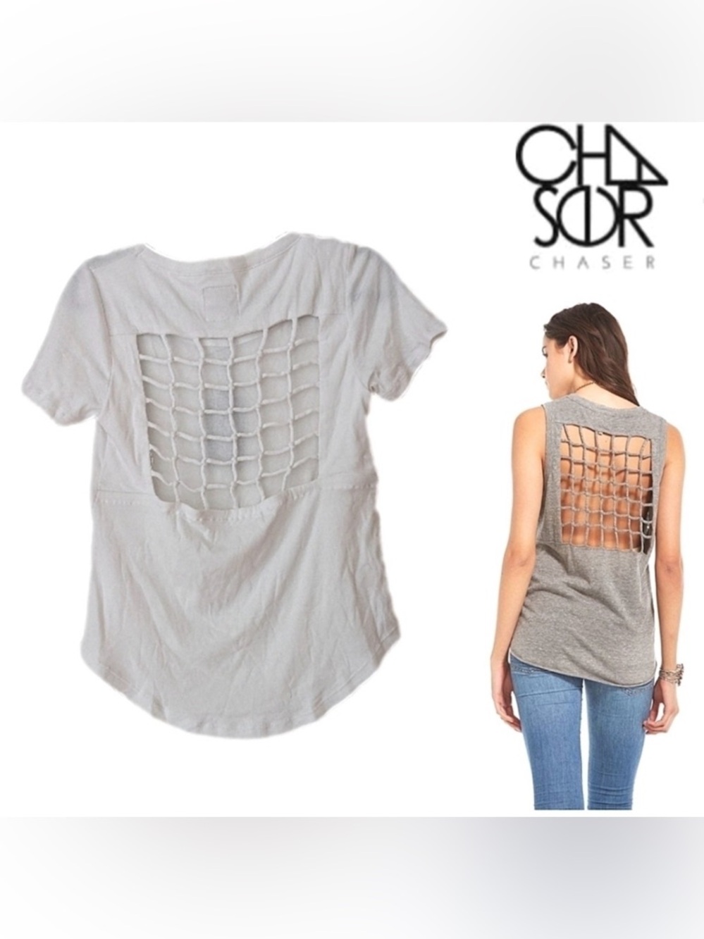 Chaser knotted back tee